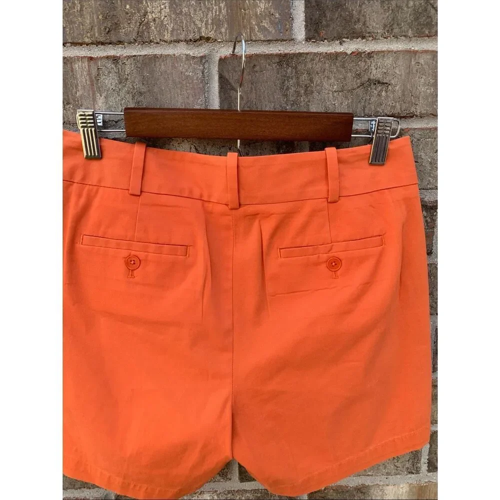 Take 50% OFF- Talbots Women's Orange Casual Shorts, Size-4